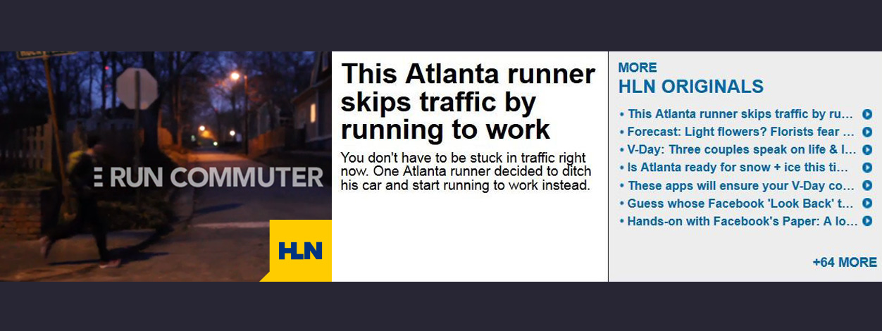 HLN feature on The Run Commuter